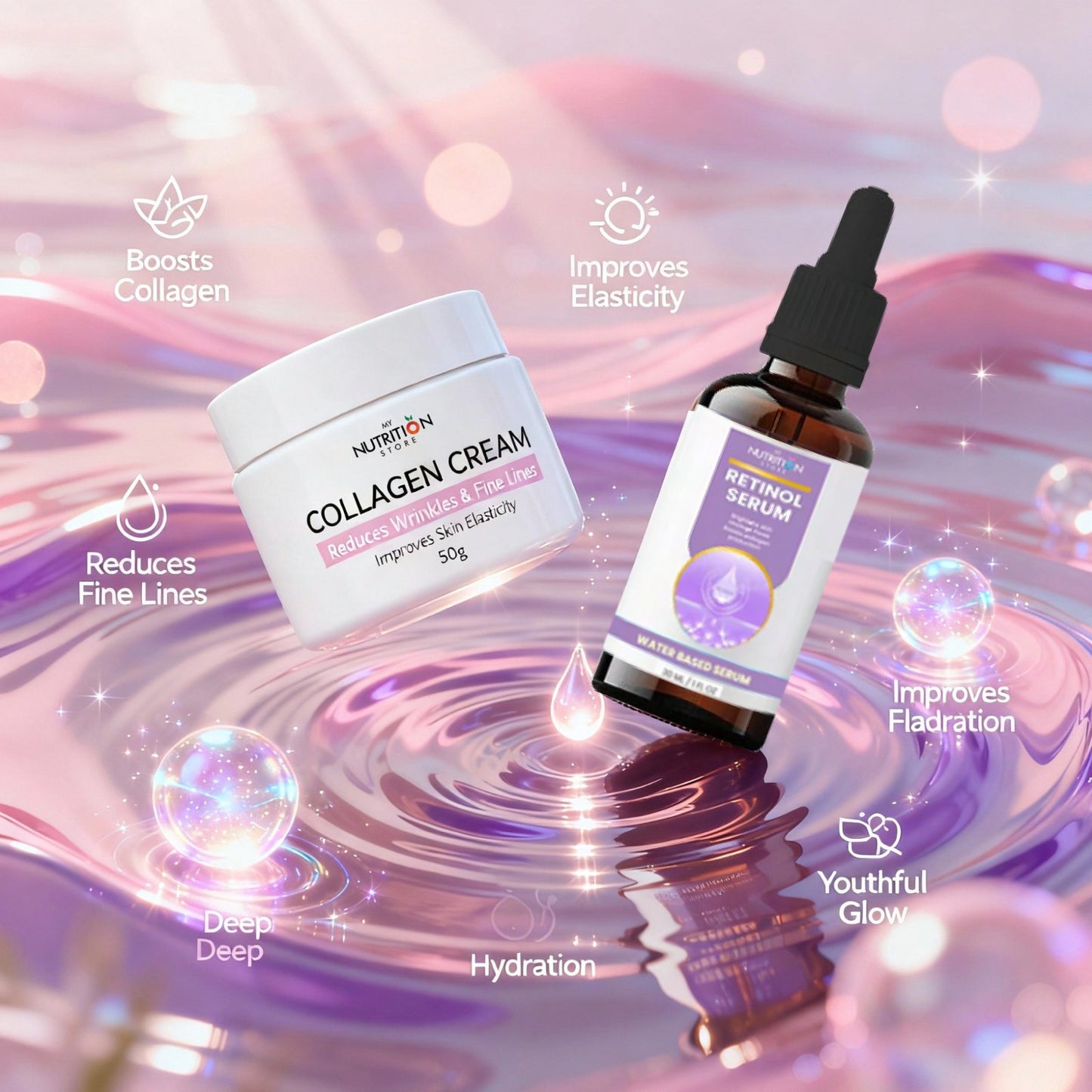 COLLAGEN CREAM + RETINOL SERUM